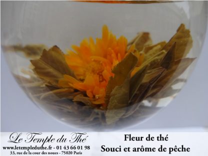 Fleur de thé avec arôme de pêche et fleur de souci