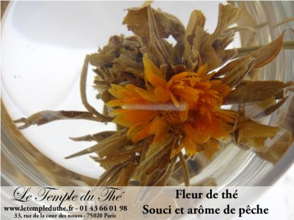 Fleur de thé avec arôme de pêche et fleur de souci