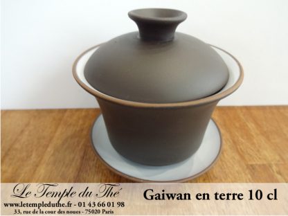 Gaiwan ou Zhong en terre 10 cl