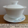 Gaiwan en porcelaine de Chine Grue bleue – Image 4