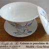 Gaiwan en porcelaine de Chine Grue bleue – Image 3