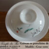 Gaiwan en porcelaine de Chine Grue verte – Image 3