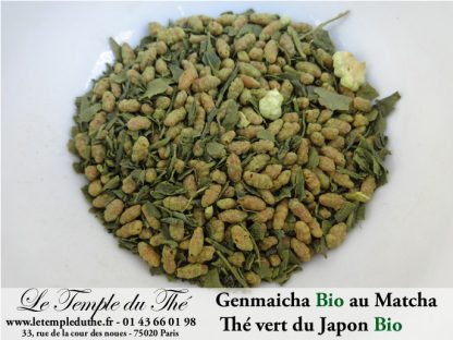 Thé vert du Japon Bio Genmaicha au Matcha