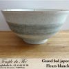 Grand bol du Japon bleuté fleurs blanches – Image 4