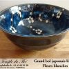 Grand bol japonais bleu