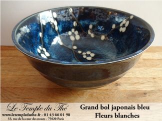 Grand bol japonais bleu