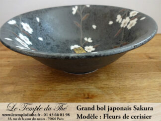 Grand bol à thé japonais fleurs de cerisier Sakura