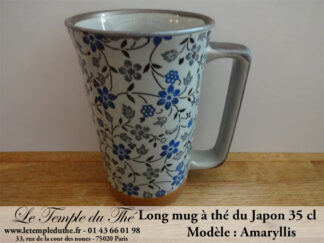 Long mug en céramique du Japon 35 cl Amaryllis