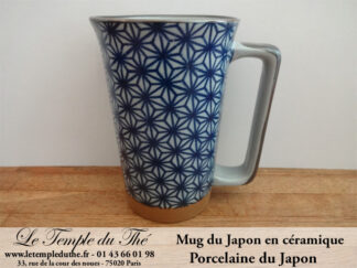 Long mug à thé du Japon en céramique 35 cl. Étoiles