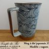 Long mug du Japon en céramique 35 cl vagues – Image 3