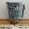 Long mug du Japon en céramique 35 cl vagues – Image 2