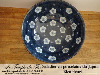 Saladier du Japon bleu fleuri