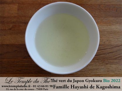 Thé vert du Japon Gyokuro BIO petits producteurs 2022 prix pour 50 g