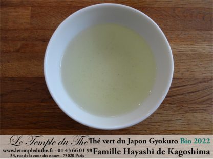 Thé vert du Japon Gyokuro BIO petits producteurs 2023 prix pour 50 g