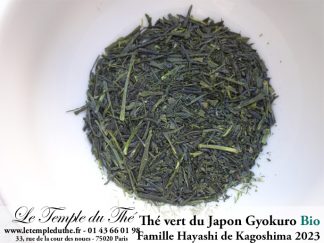 Thé vert du Japon Gyokuro BIO petits producteurs 2023 prix pour 50 g