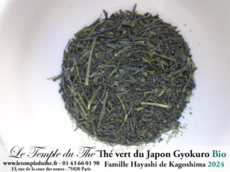 Thé vert du Japon Gyokuro BIO petits producteurs 2024 prix pour 50 g