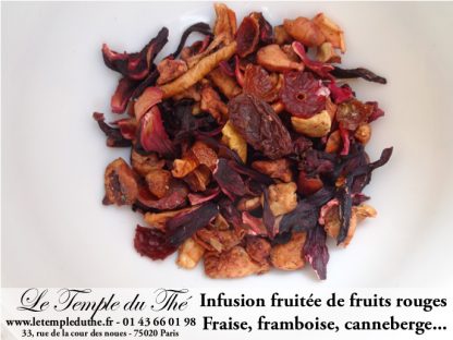 Infusion fruitée de fruits rouges