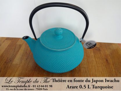 Théière Arare IWACHU Japon 0.5 L turquoise