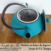 Théière Arare IWACHU Japon 0.5 L turquoise – Image 2