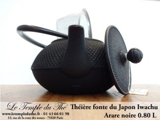 Théière Iwachu Arare Noire 0.8L