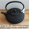 Théière en fonte du Japon IWACHU Kambin noir/or – Image 4