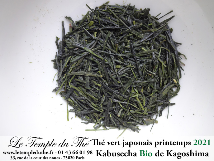 Kabusecha Bio de Kagoshima 2021 thé vert japonais ombragé