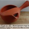 Kyusu japonais ouvert 25 cl rouge – Image 2