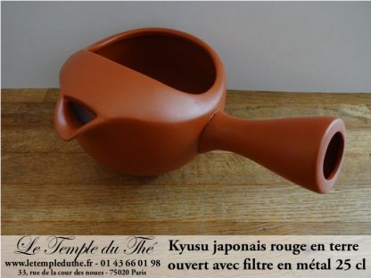 Kyusu japonais ouvert 25 cl rouge