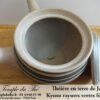 Kyusu en terre du Japon 35 cl rayures vertes foncés – Image 3