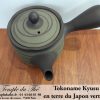 TOKONAME poterie Théière japonaise Kyusu vert/noir 35 cl environ – Image 5