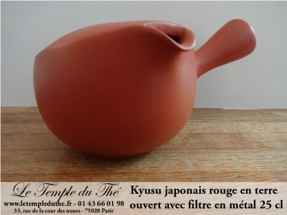 Kyusu japonais ouvert 25 cl rouge