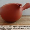 Kyusu théière japon terre rouge Tokoname