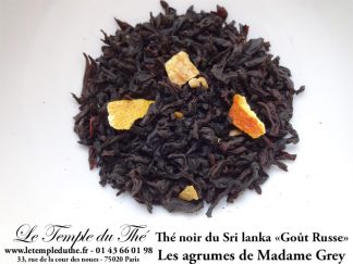 Thé noir du Sri Lanka aromatisé "goût russe" Les agrumes de Madame Grey