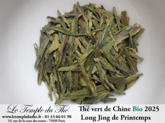 Thé vert de Chine Long Jing BIO 2025