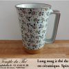 Long mug japonais en céramique 35 cl spirales – Image 3