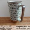 Long mug japonais en céramique 35 cl spirales