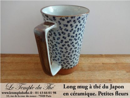 Long mug du Japon en céramique 35 cl. Spirales