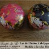 Deux boîtes à thé du Japon Suzuko Hitoe