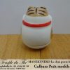 Maneki-Neko Le chat porte bonheur petit culbuto tigré – Image 3