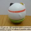 Maneki-Neko Le chat porte bonheur culbuto collier violet – Image 3
