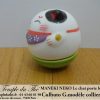 Maneki-Neko Le chat porte bonheur culbuto collier violet – Image 4