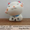 Maneki-Neko Le chat porte bonheur Feng Shui bleu (chance au travail) – Image 3