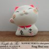 Maneki-Neko Le chat porte bonheur Feng Shui rose (Amour) – Image 3