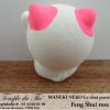 Maneki-Neko Le chat porte bonheur Feng Shui rose (Amour) – Image 2
