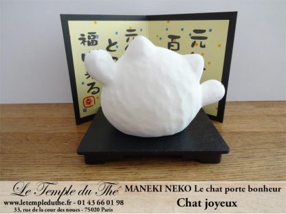 Maneki-Neko Le chat porte bonheur joyeux