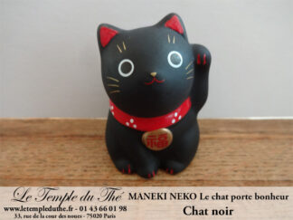 Maneki-Neko Le chat porte bonheur noir