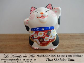 Maneki-Neko Le chat porte bonheur Shofuku Ume