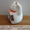 Maneki-Neko Le chat porte bonheur tirelire blanche – Image 2