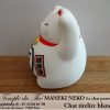 Maneki-Neko Le chat porte bonheur tirelire blanche – Image 4