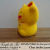 Maneki-Neko Le chat porte bonheur tirelire jaune – Image 3
